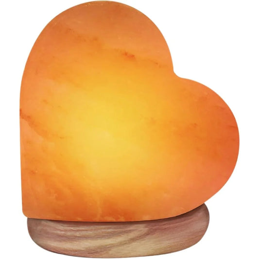Multicolor USB Himalayan Salt Lamp, Neem Wooden Base, LED Night Light