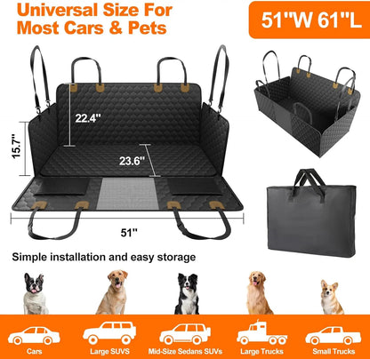 Pet Travel Accessories, Waterproof, Backseat Protector, Foldable