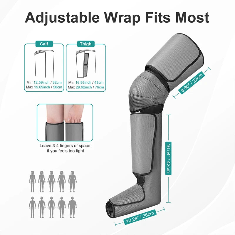 Foot Air Pressure Leg Massager. Promotes Blood Circulation, Muscle Relaxation