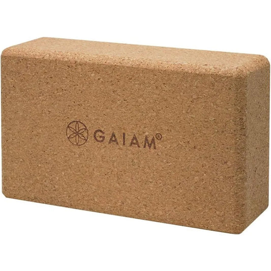 Cork Yoga Brick, 9"L x 3"W x 5.5"Th