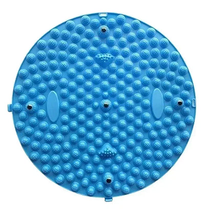 Foot Yoga Massage Acupressure Board. Muscle Relaxation, Round Exercise Mat, Physiotherapy