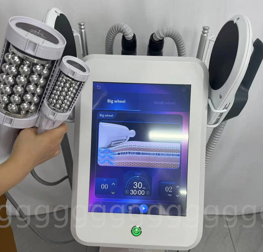 Vacuum 360 Slimming Massage, Face Lifting, EMS Roller Therapy Machine, Weight Loss, Inner Ball Roller