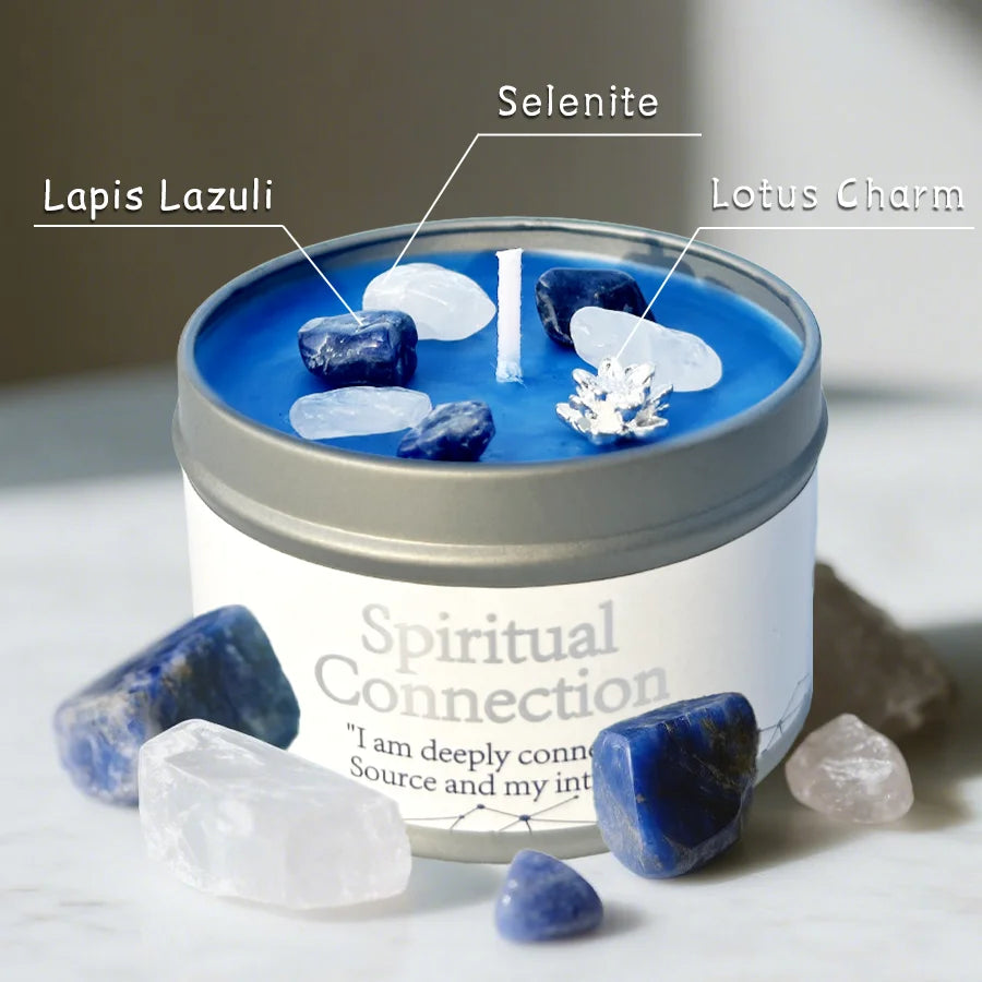 Healing Candles, Spiritual Meditation Scented Candle, Premium Natural Fragrance, Soy Wax, Relaxation Stress Relief