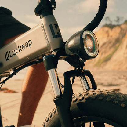 Luckeep X1 LIte Fold Electric Bike, 1400W Peak Motor, 48V15AH Removable Battery, 20 Inch Fat Tire