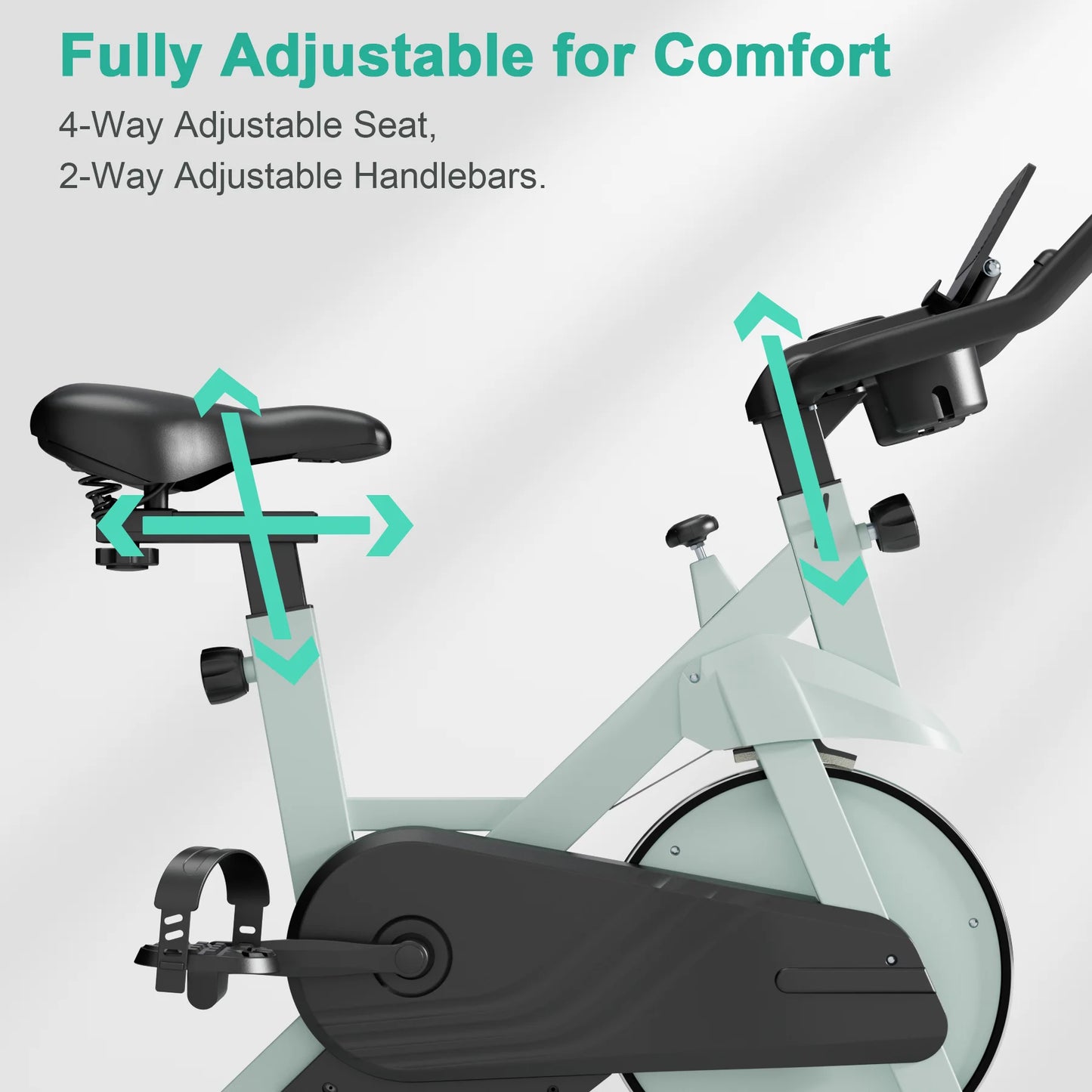 Superun Exercise Bike, 32-Level Magnetic Resistance Stationary Bikes for Home, Low Noise Workout