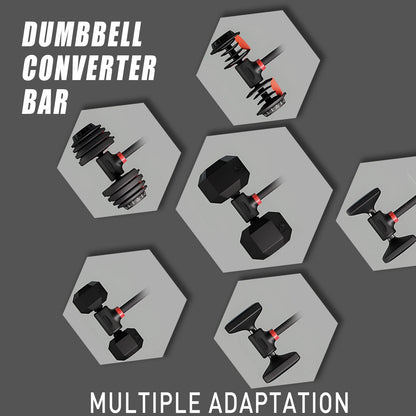 Adjustable Dumbbell Converter to Barbell Set, Kettlebell for Home Fitness, 200lb Capacity Weight