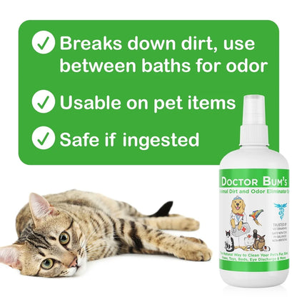 All Natural Pet Odor Eliminator, Spray, Gentle Cleanser, Removes Dirt/Dander/Grime
