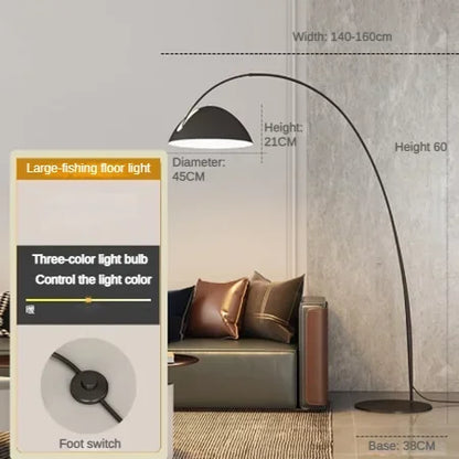 Luxury Nordic Floor Lamp Long Arm Minimalism Lighting Home Decoration