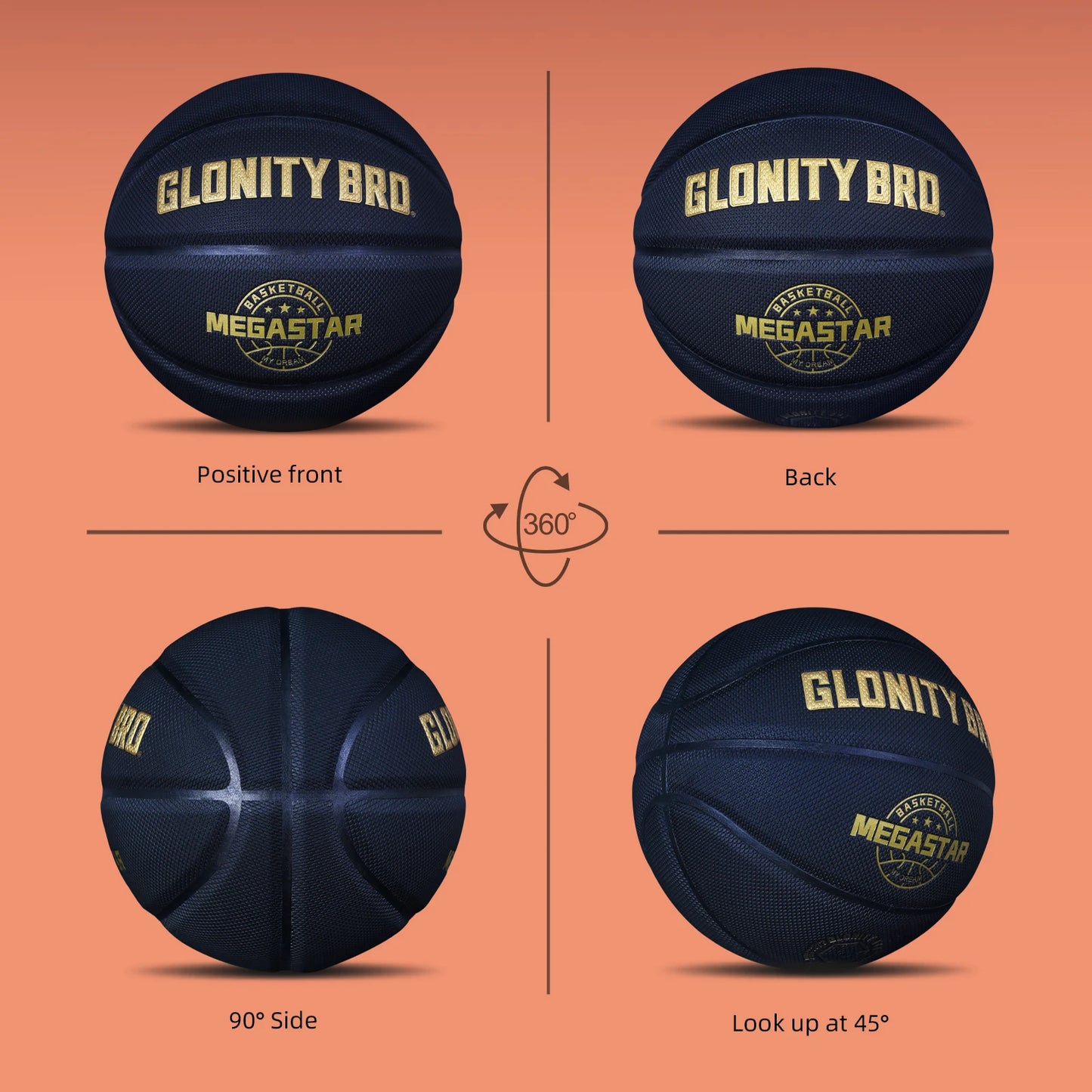 Basketball Non-Slip Standard Size 7/6/5, Soft Wear Resistant, PU Leather, Outdoor/Indoor
