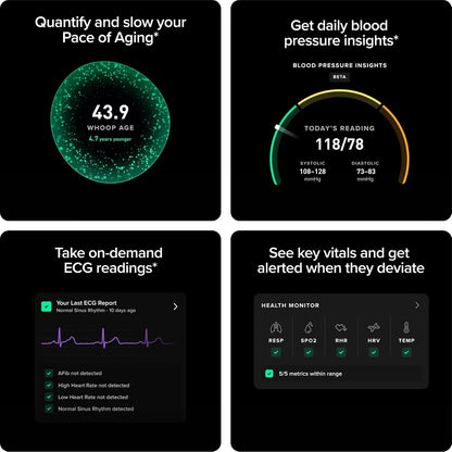 WHOOP – 12-Month Membership – 5.0 Health and Fitness Wearable – 24/7 Activity Tracker