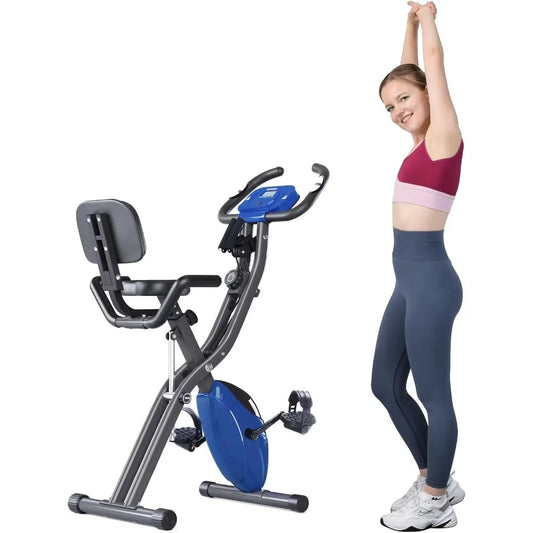 Stationary Exercise Bike, 3-IN-1, Foldable