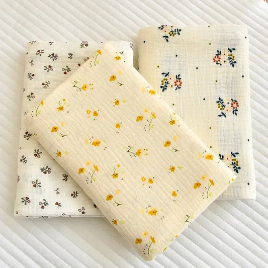 Newborn Baby Cotton Receiving Blanket, Summer Bedding, Throw Blanket