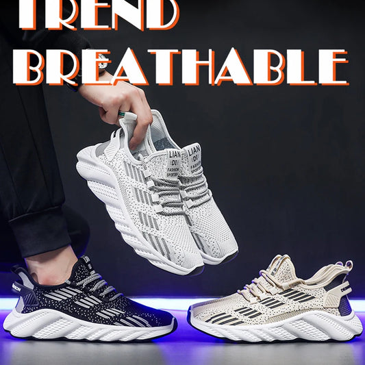 Men Running Shoes, Outdoor Sports, Breathable, Comfortable, Mountaineering Shoes