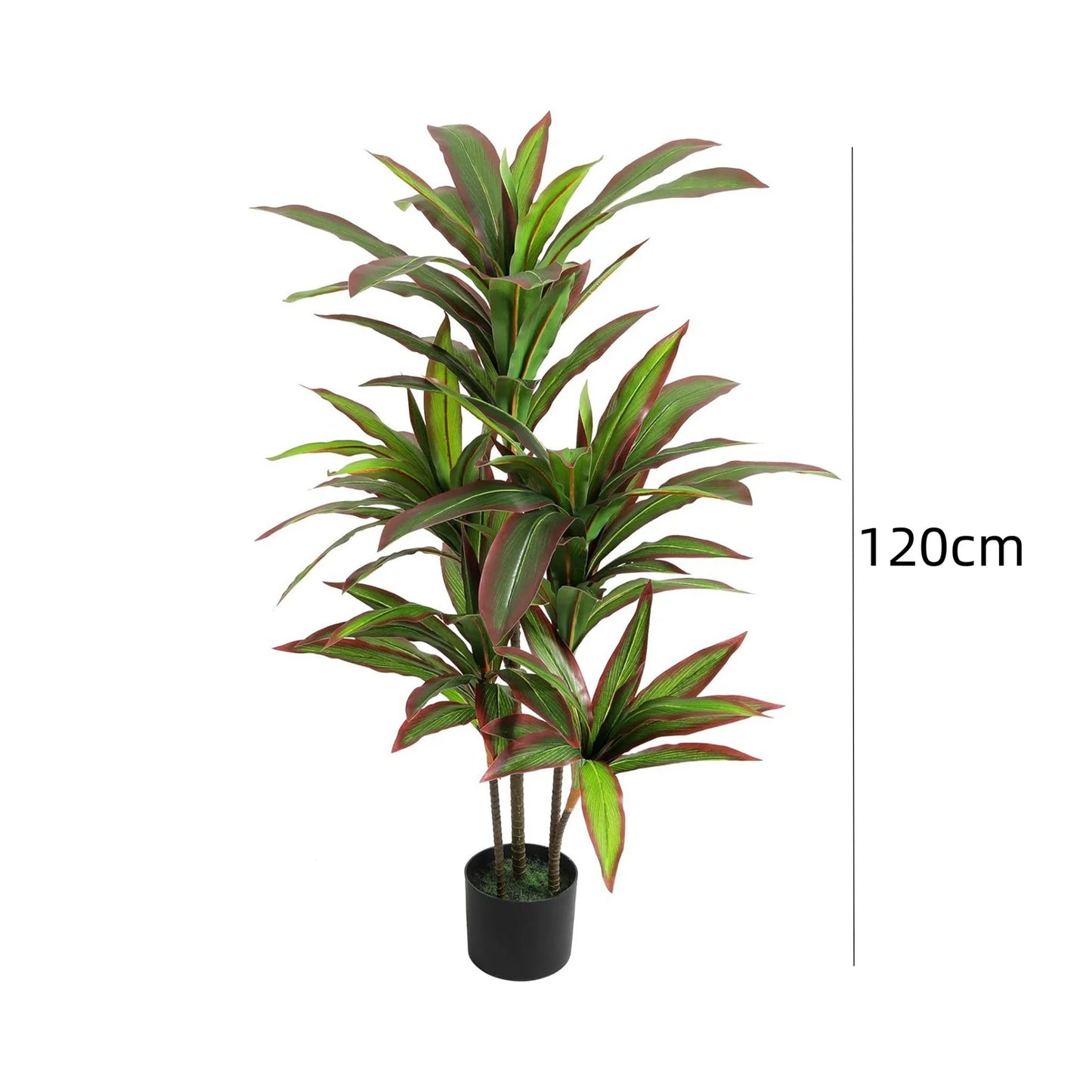 Artificial Dracaena Plant Indoor, Fake Tree In Pot, Adjustable Branches And Leaves
