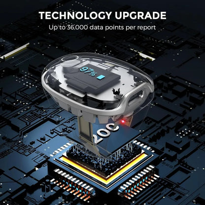 Oxygen Monitor Ring with Vibration Reminder, Bluetooth Pulse Oximeter Tracks SPO2 and Pulse Rate