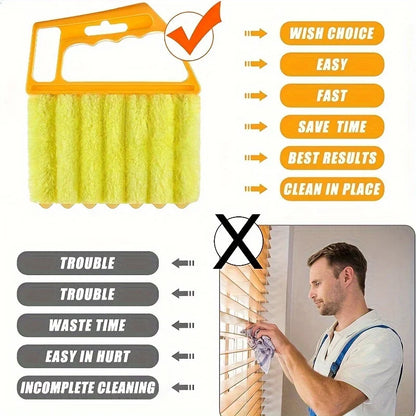 Vent Blinds Cleaner Cloth Brush Auto Air Conditioner Microfiber Duster, Washable tool