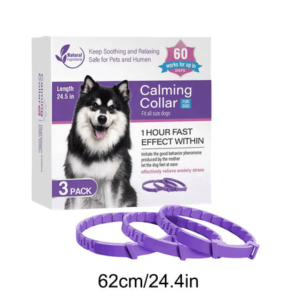 Pet Calming Collar, Stress and Anxiety Relief, Pheromone, Adjustable