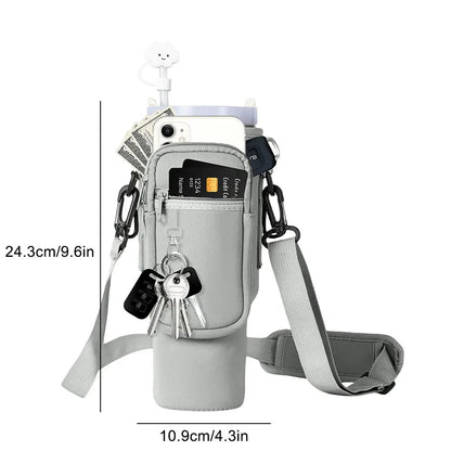 40oz Water Bottle Carrier Bag For Stanley Quencher, Adjustable Shoulder Strap, Non-slip, Insulated