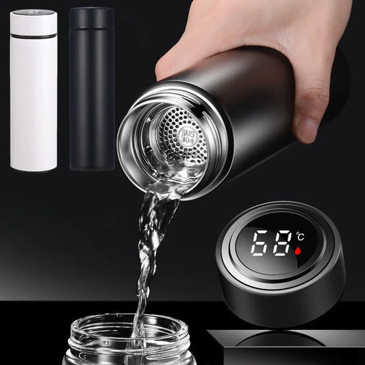 500Ml Thermos Bottle Smart Cup with LED Temperature Digital Display, Stainless Steel