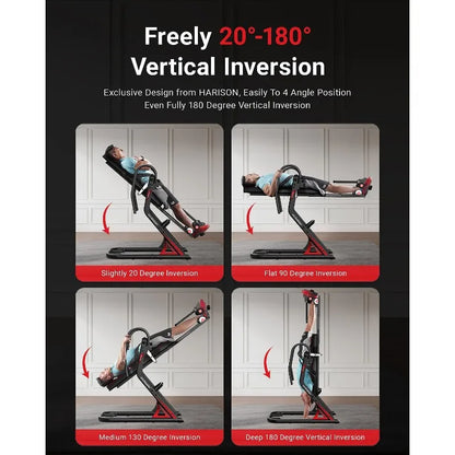 Heavy Duty Inversion Table, Back Pain Relief, 350 LBS Capacity,  3D Memory Foam