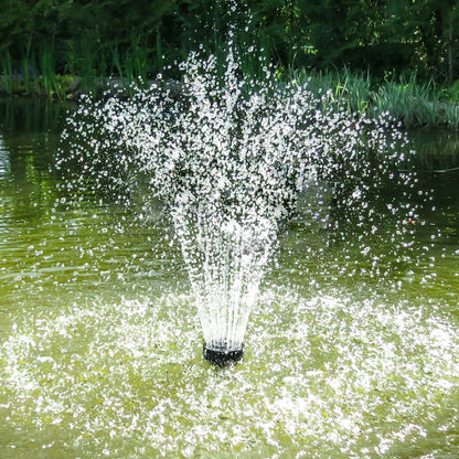 Solar Water Fountain Pump With Nozzles, Pond, Garden, Pool, Aquarium