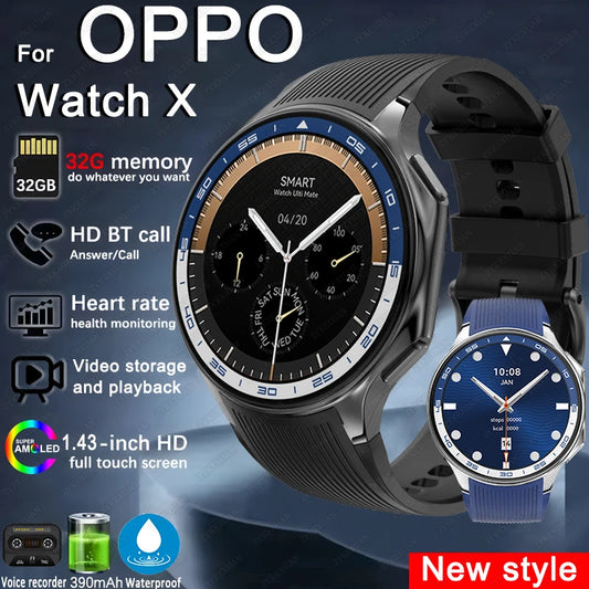 High-End Business Smart Watch, Men ,32Gb Memory, Video Playback, Sports Fitness, Waterproof