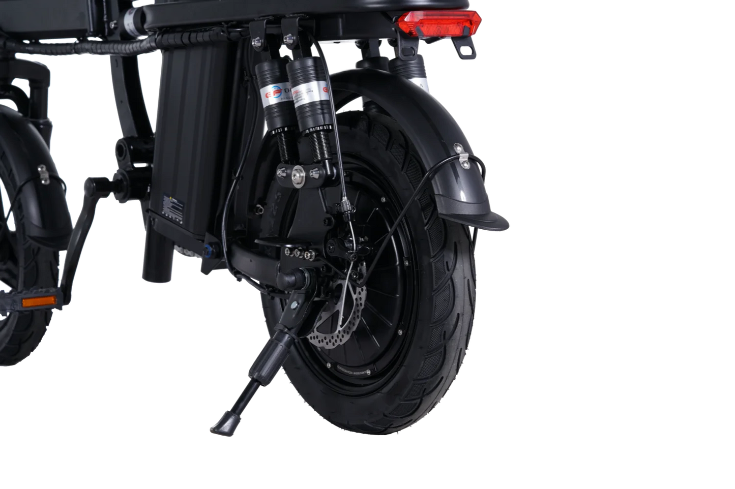 GleeRide A9 2 Seater Electric Bike, 500W 14" Mini Folding Ebike, 48V 15AH Removable Battery, Long Range 50Miles 20MPH