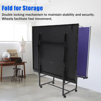 Table Tennis/Ping Pong Tables, 9 ft,  portable, Net 2 Table Tennis Paddles, 3 Balls