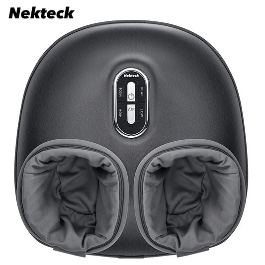 Nekteck Electric Foot Massager Heating Therapy Air Compression Shiatsu Knead Roller Muscle Relaxation Electric