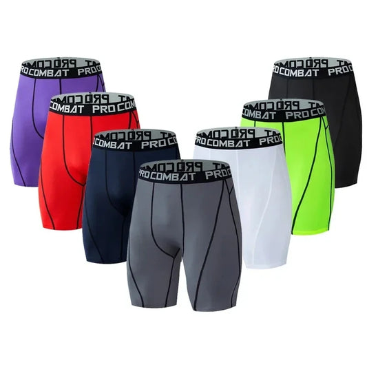 Sports Fitness Compression Pants Men's Shorts Workout Tights