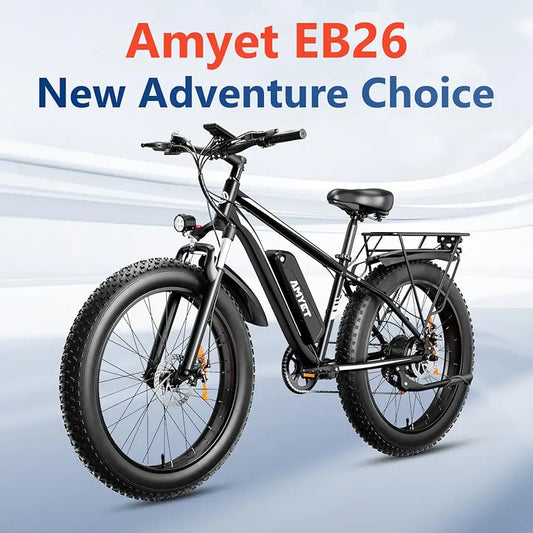 Electric Bike, Adults, 1000W Electric Bicycle 48V 15AH, 26" Fat Tire, 31mph, Dual Shock Absorber