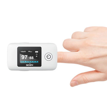Digital Wrist Blood Pressure Monitor & Finger Pulse Oximeter OLED Blood Oxygen Saturation, Heart Rate Meter