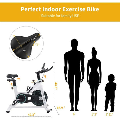 Stationary Exercise Bike, LCD Monitor, Cardio Fitness