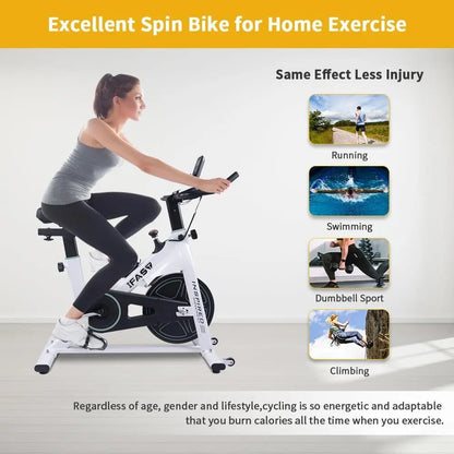 Stationary Exercise Bike, LCD Monitor, Cardio Fitness