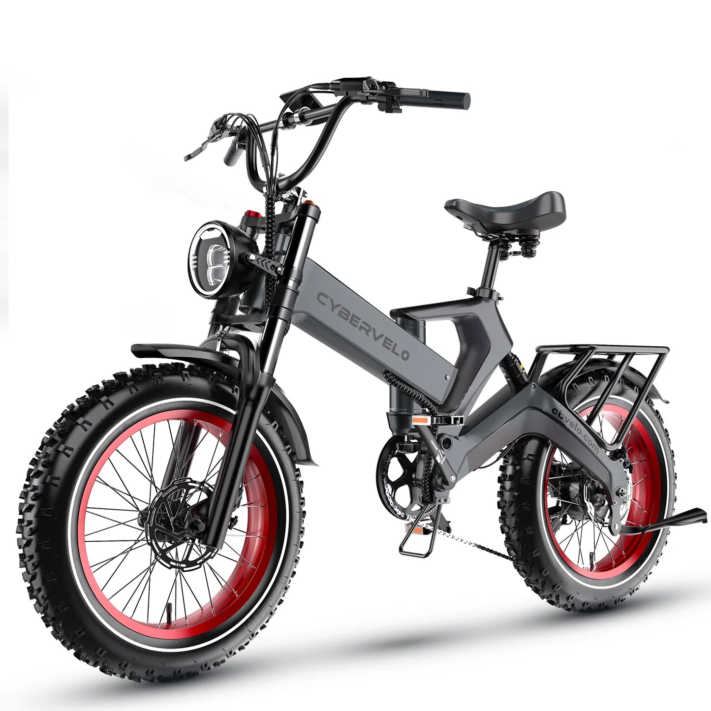 1000W (Peak 2000W) Folding Electric Bike for Adults, 35MPH, 48V 25Ah Removable Battery, 20" x 4.0 Fat Tire