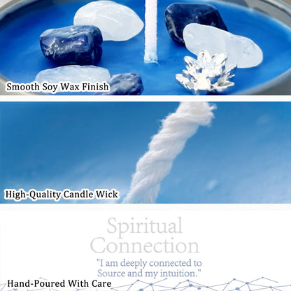 Healing Candles, Spiritual Meditation Scented Candle, Premium Natural Fragrance, Soy Wax, Relaxation Stress Relief