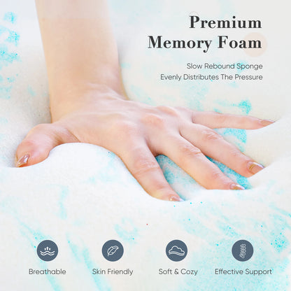 2-3 Inch Gel Memory Foam Mattress Topper, Cooling, Soft, Breathable
