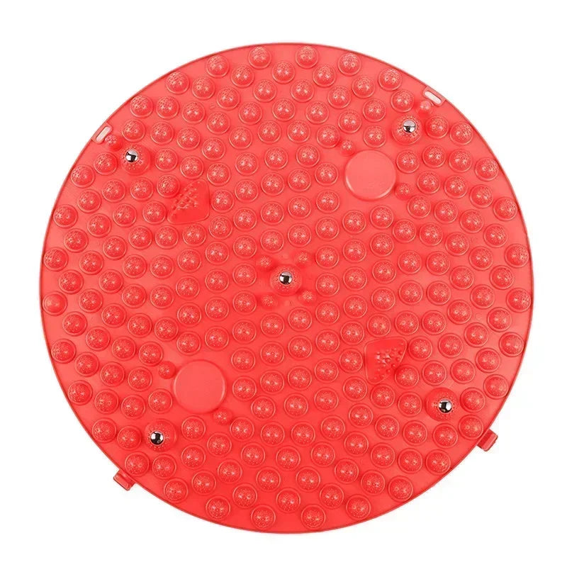 Foot Yoga Massage Acupressure Board. Muscle Relaxation, Round Exercise Mat, Physiotherapy