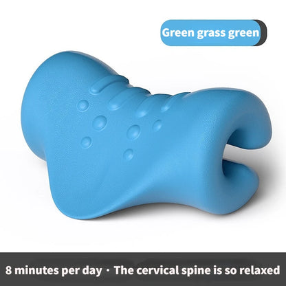 Neck/Shoulder Stretcher, Relaxer, Cervical Chiropractic Traction Device, Pillow, Muscle Pain Relief