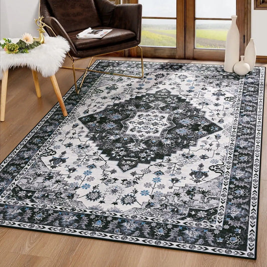 Soft Boho Rug for Living Room, Bedroom, Persian Area Vintage Rugs