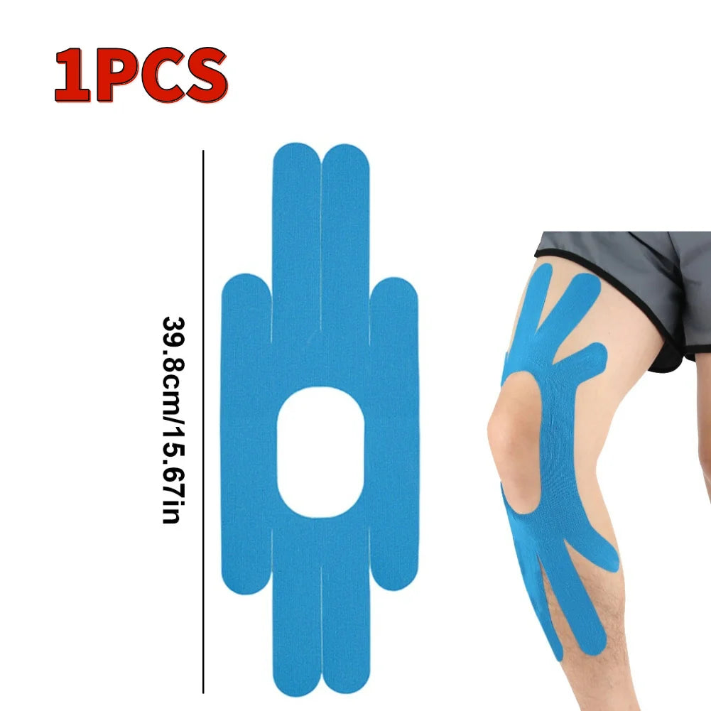Pre-Cut Knee Kinesiology Tape, Elastic, Breathable, Sport, Support, Stability