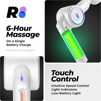 Massage Gun, Foldable Professional Percussion Massager, Portable, Wireless
