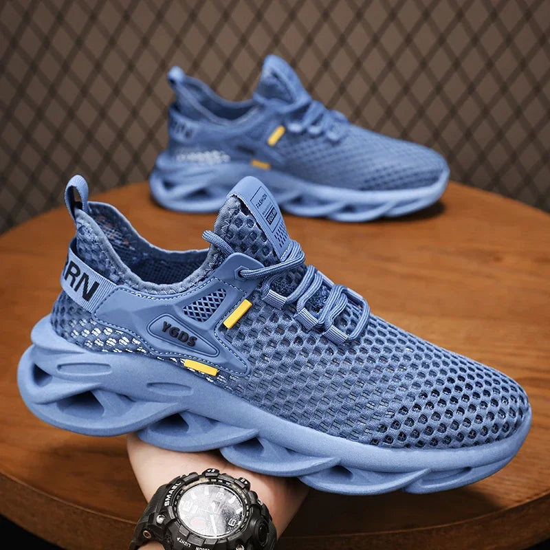 Men's Summer Mesh Sneakers - Breathable, Casual, Outdoor, Running, Tennis, Hiking