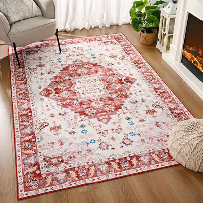 Soft Boho Rug for Living Room, Bedroom, Persian Area Vintage Rugs