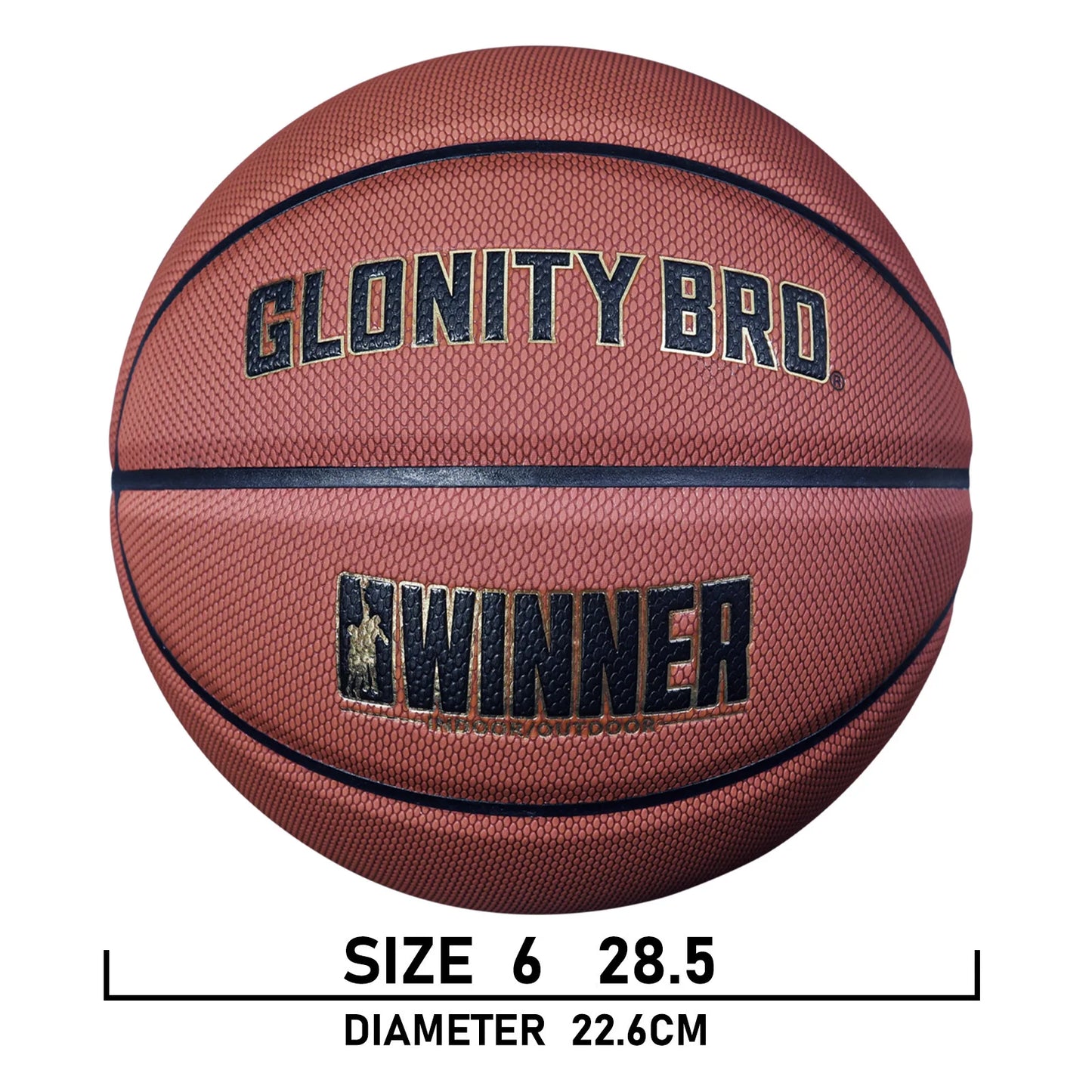 Basketball Non-Slip Standard Size 7/6/5, Soft Wear Resistant, PU Leather, Outdoor/Indoor