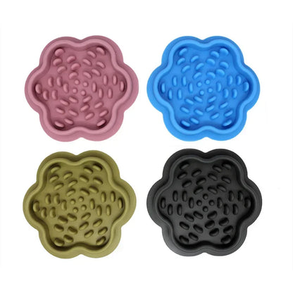 Cat/Dog Silicone Licking Pad,  Slow Food Feeding Bowl, Non-slip Placemat
