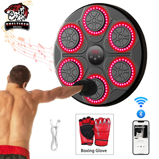 Music Boxing Machine. Smart Bluetooth, Wall Mounted, Target Punching Equipment