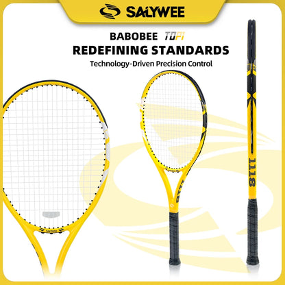 100% Full Carbon Fiber Tennis Racket, Aerospace-Grade Frame, Lightweight