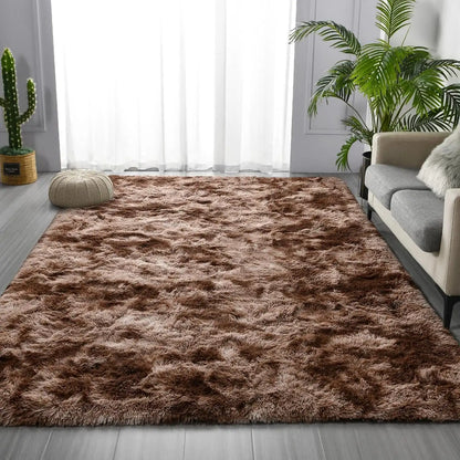 Super Soft Plush Tie Dye Velvet Rugs, Shaggy Rug For Living Room/Bedroom