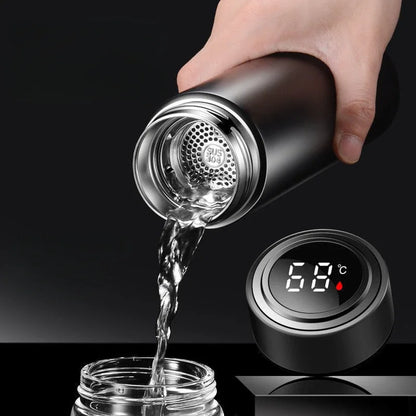 500Ml Thermos Bottle Smart Cup with LED Temperature Digital Display, Stainless Steel